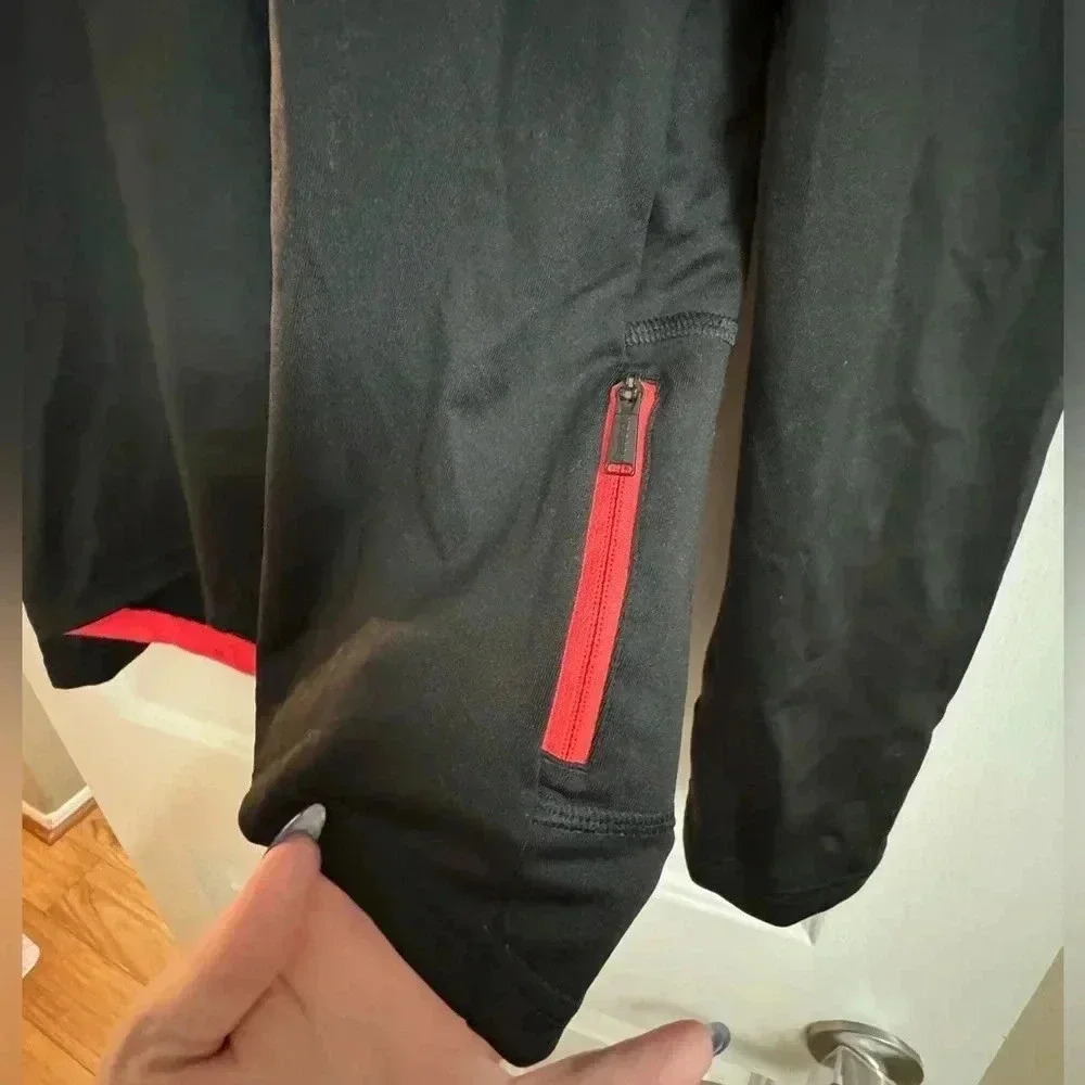 Reebok Running Jogging Athletic 1/4 Zip Playdry Jacket Small Athletic Wear - Picture 2 of 12